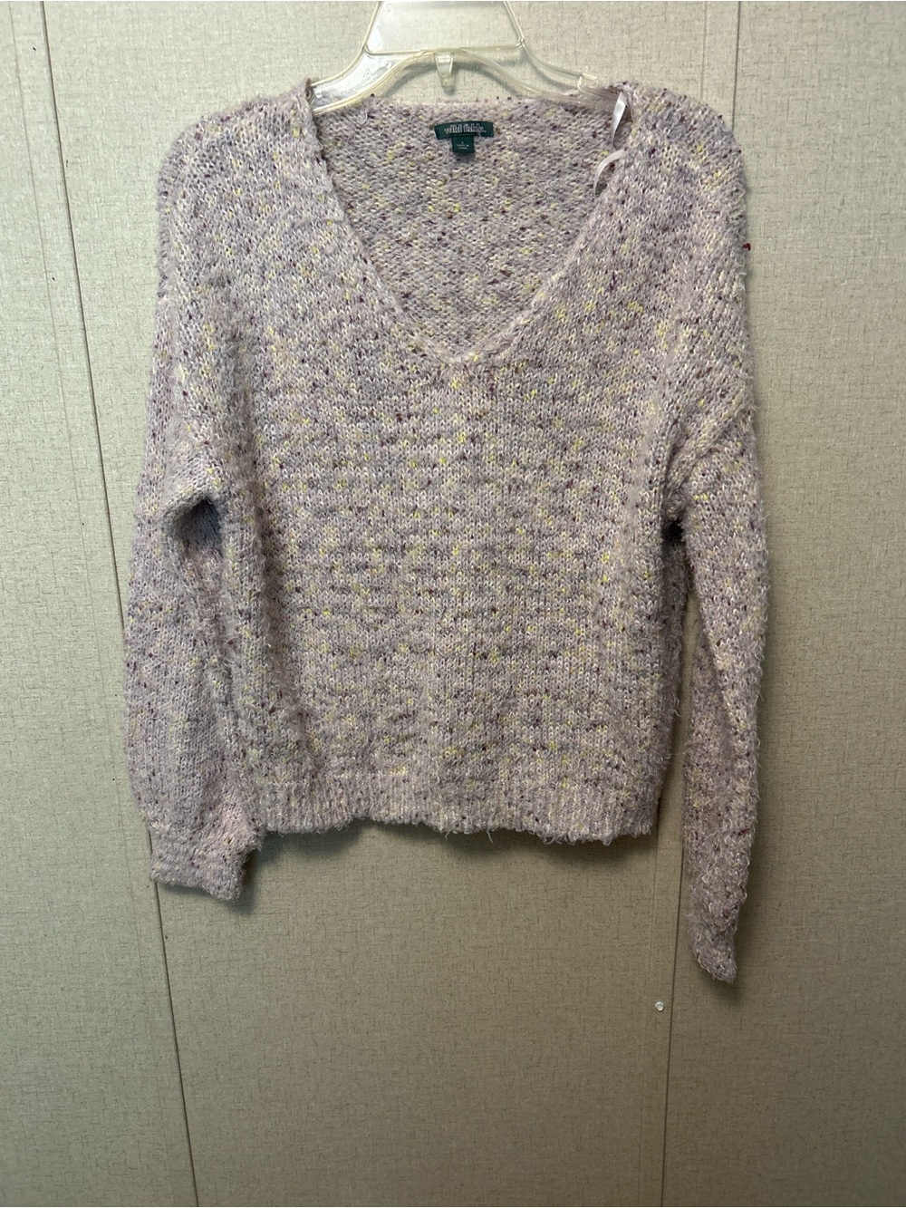 wild fable Lavender Speckled V-Neck Sweater